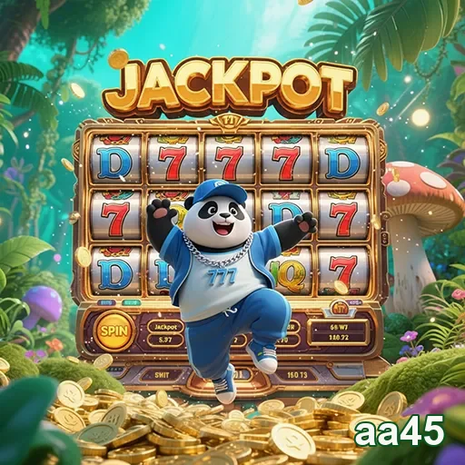 Máquina caça-níqueis jackpot no site aa45, simbolizando diversão e grandes prêmios.